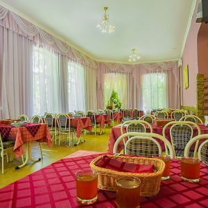 Обеденный зал в санатории Надежда в городе Ессентуки - фотография