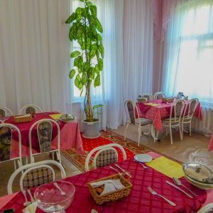 Обеденный зал в санатории Надежда в городе Ессентуки - фотография