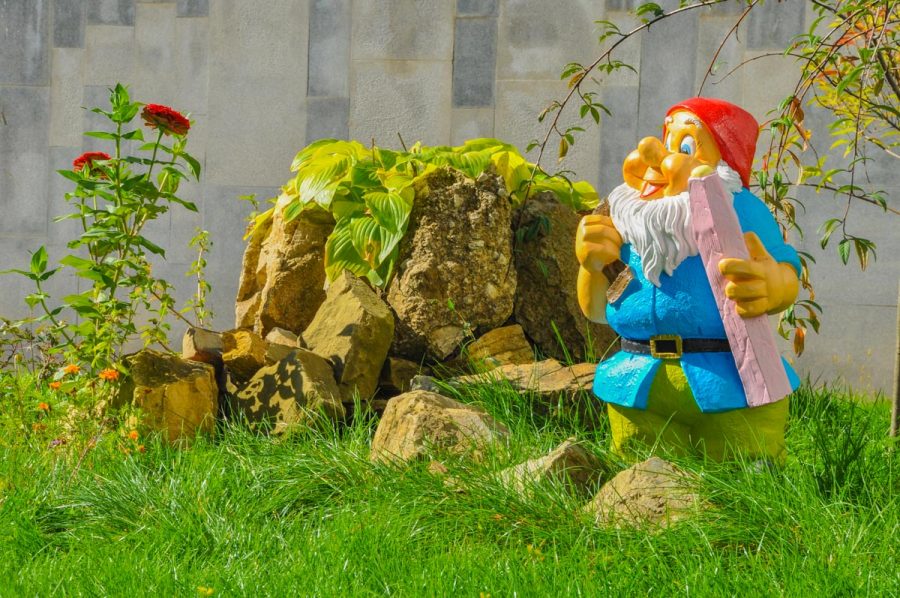 Гномик на территории в санатории Надежда в городе Ессентуки - фотография